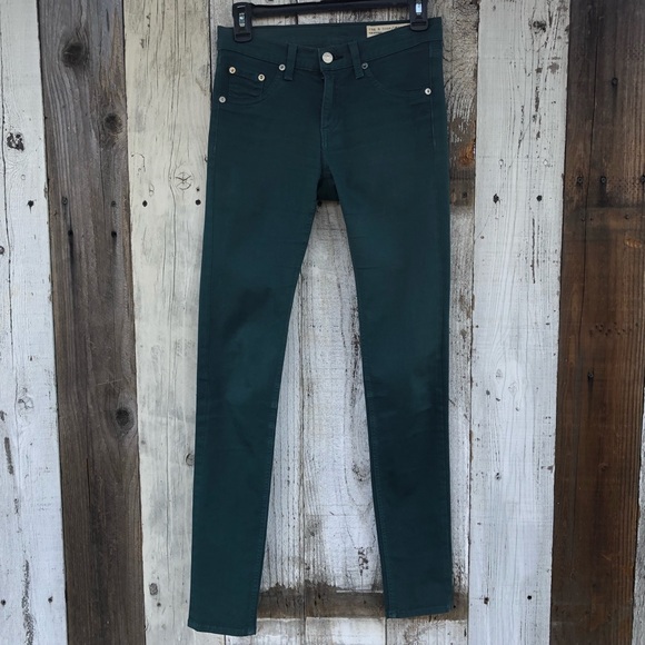 Rag & bone Dark Green Skinny Legging Jeans - Picture 3 of 11